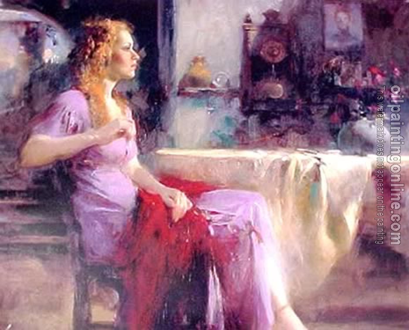 Pino Daeni - Impression oil painting.